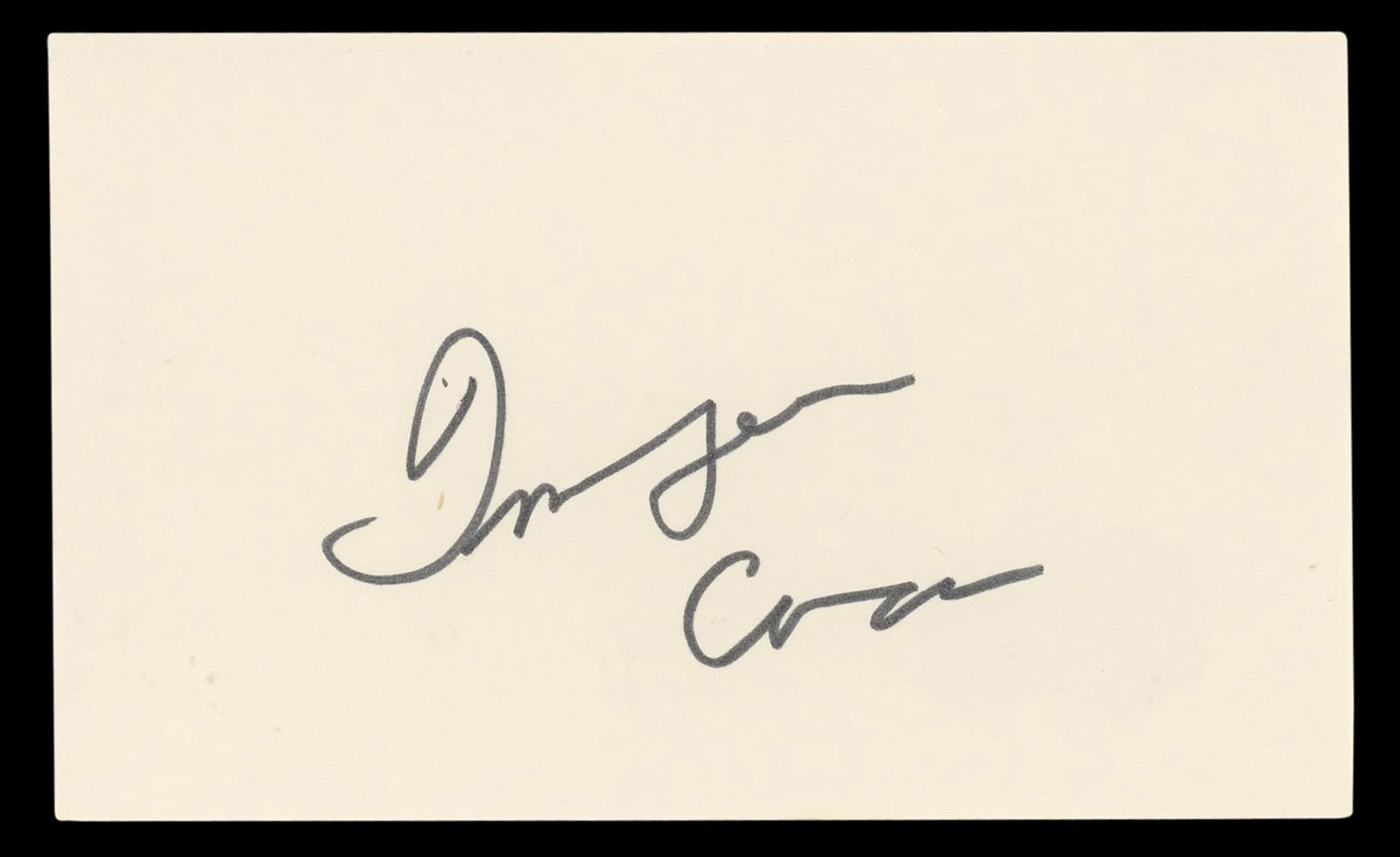 Imogene Coca Your Show of Shows Authentic Signed 3x5 Index Card BAS #BL96840