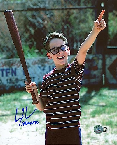 Chauncey Leopardi The Sandlot "Squints" Signed 8x10 Pointing Photo BAS