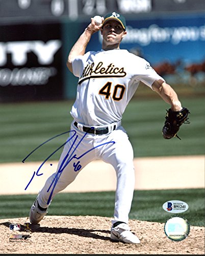 Athletics Rich Harden Authentic Signed 8X10 Photo Autographed BAS #B91241