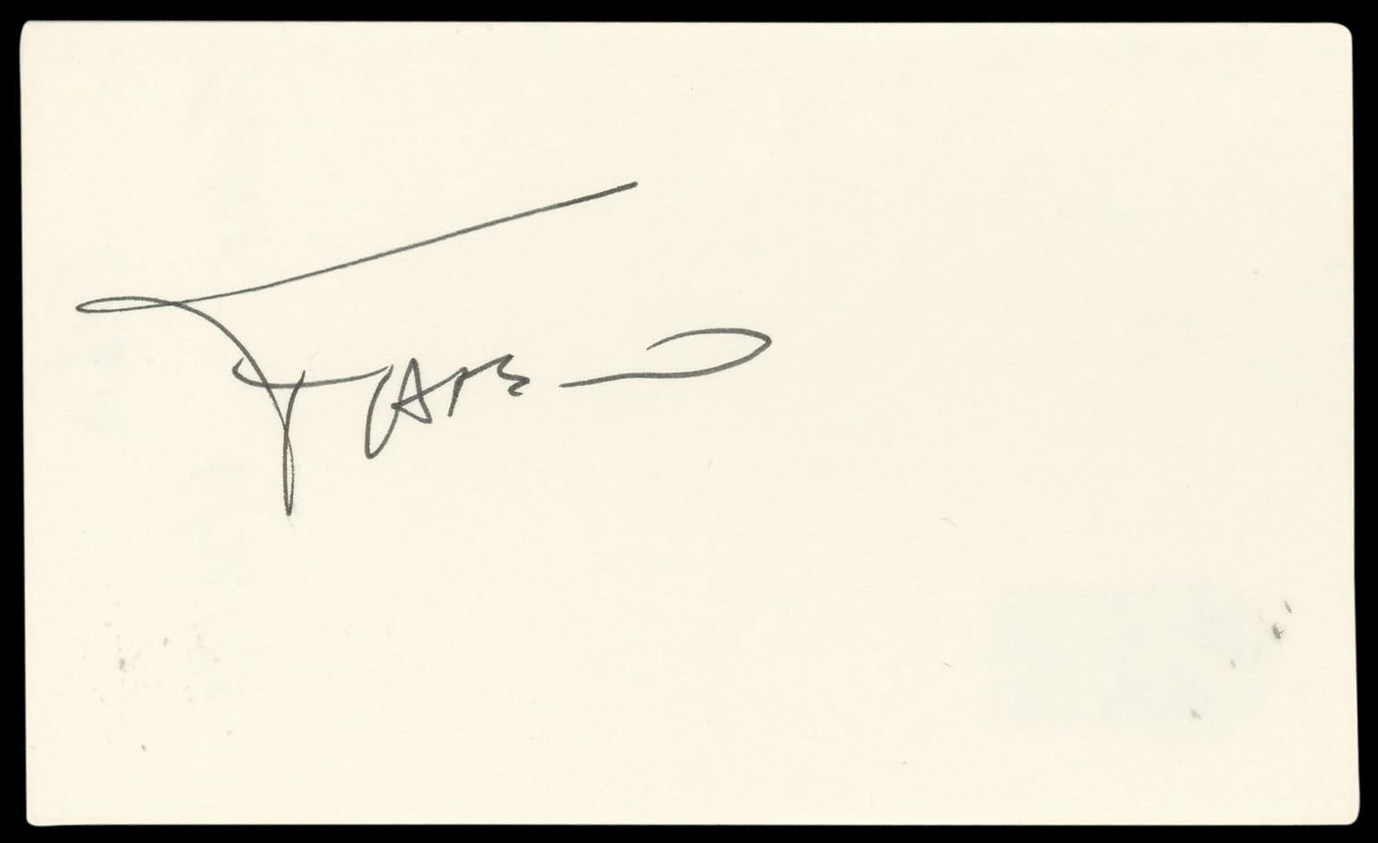 Fabio Lanzoni Bubble Boy Authentic Signed 3x5 Index Card BAS #BN89154