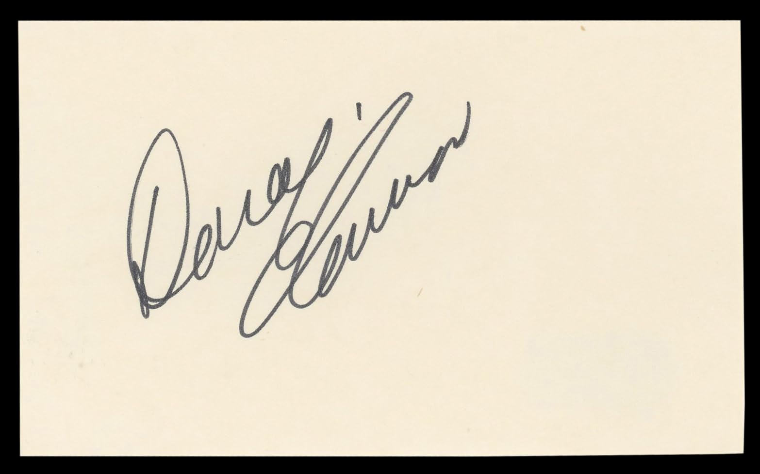 Donald O'Connor Singin' in the Rain Authentic Signed 3x5 Index Card BAS #BL98837