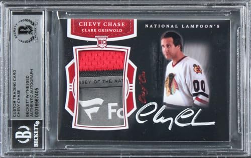 Chevy Chase Christmas Vacation Signed Relic Card One of One BAS Slab #16567405