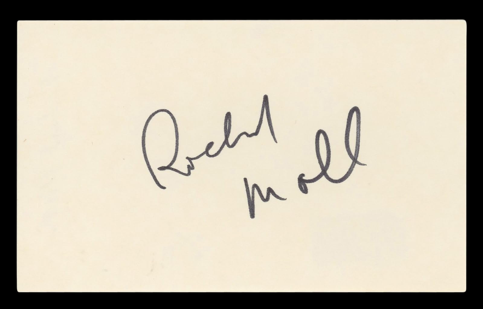 Richard Moll Night Court Authentic Signed 3x5 Index Card BAS #BL96558