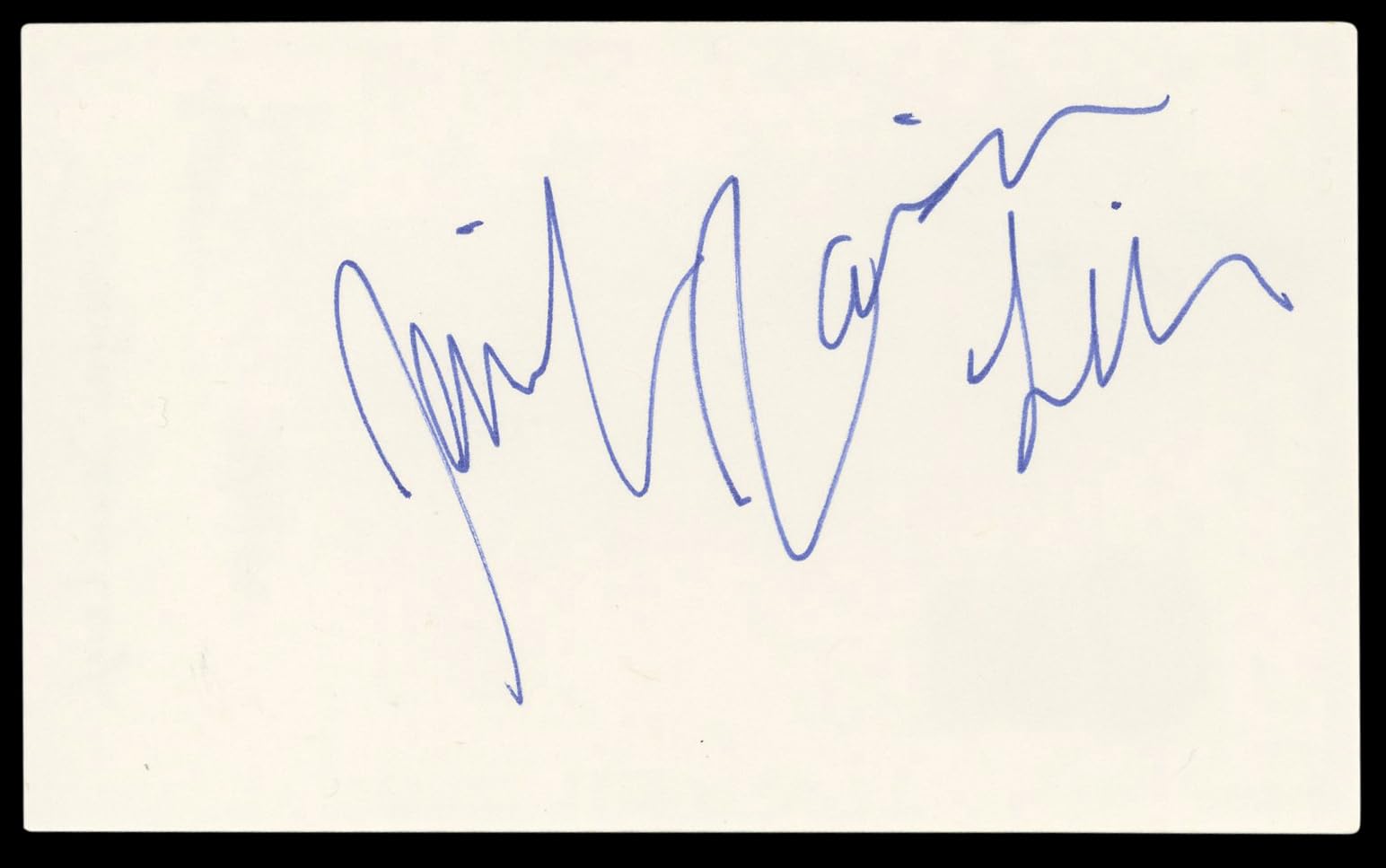 Jennifer Jason Leigh The Hateful Eight Signed 3x5 Index Card BAS #BM56970