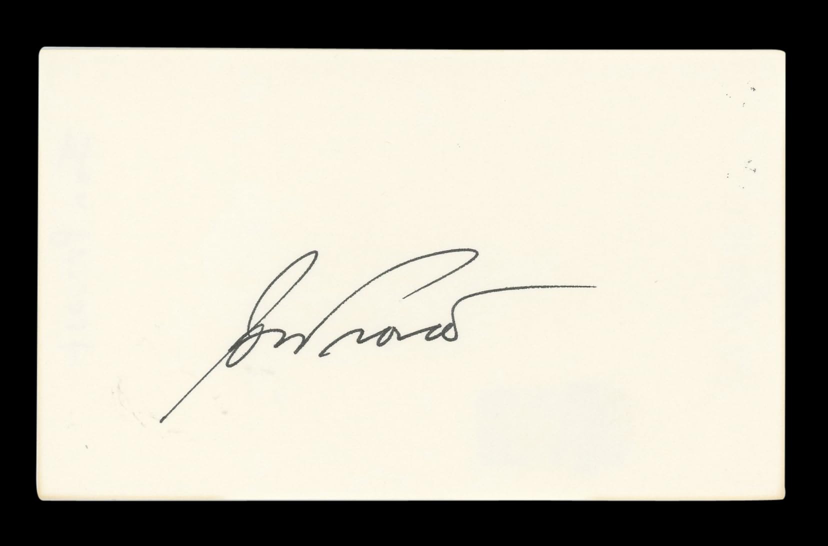 Jon Provost Lassie Authentic Signed 3x5 Index Card Autographed BAS #AD70227