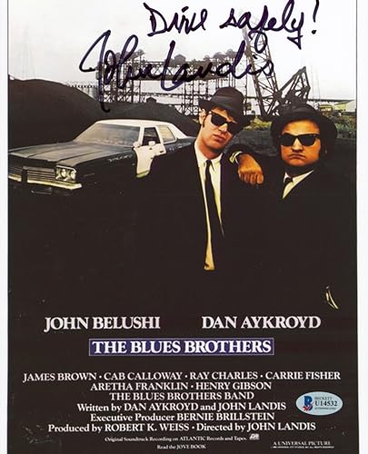 John Landis The Blues Brothers "Drive Safely!" Signed 8x10 Photo BAS #U14532