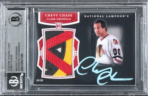Chevy Chase Christmas Vacation Signed Relic Card BAS Slab #10/10 #16567399