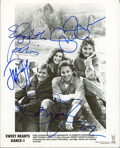 Sweet Hearts Dance (4) Johnson, Sarandon, Perkins, Daniels Signed 8x10 Photo BAS