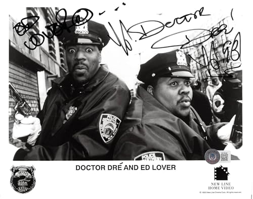 Ed Lover & Doctor Dre Who's the Man? "Yo 93" Signed 8x10 Photo BAS #BL76446