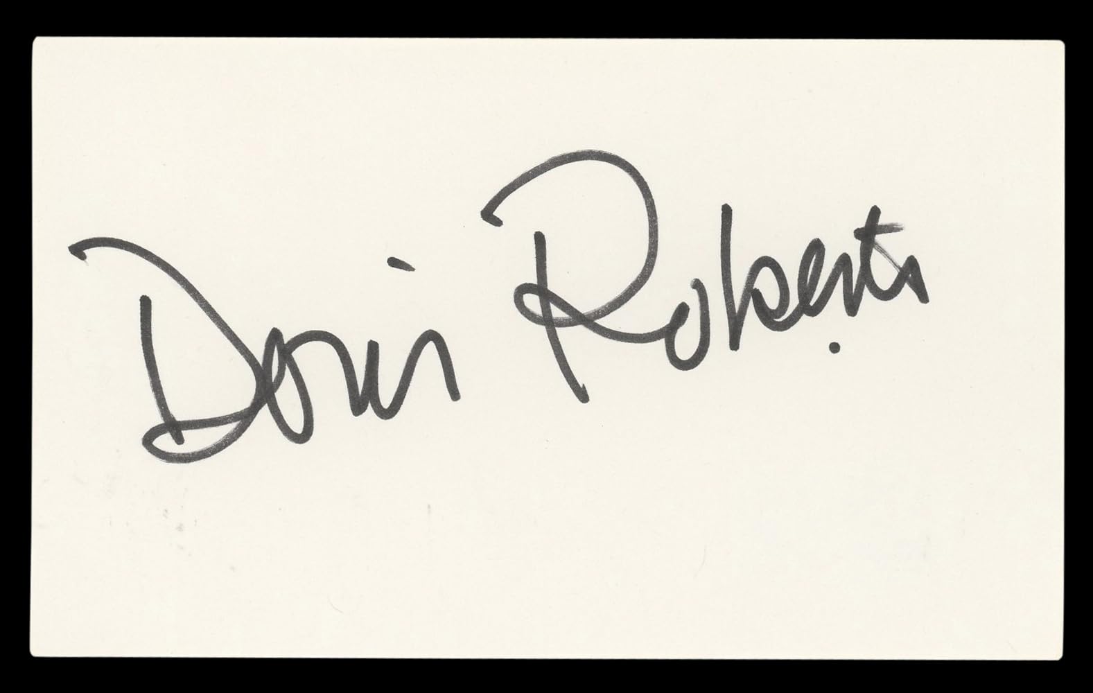 Doris Roberts Everybody Loves Raymond Signed 3x5 Index Card BAS #BL98549