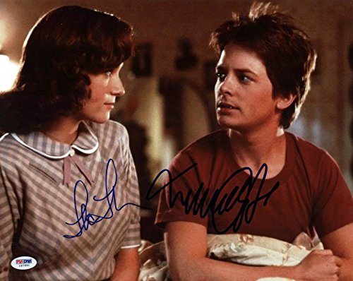 Michael J Fox & Lea Thompson Signed Authentic 11X14 Photo PSA/DNA #I47591