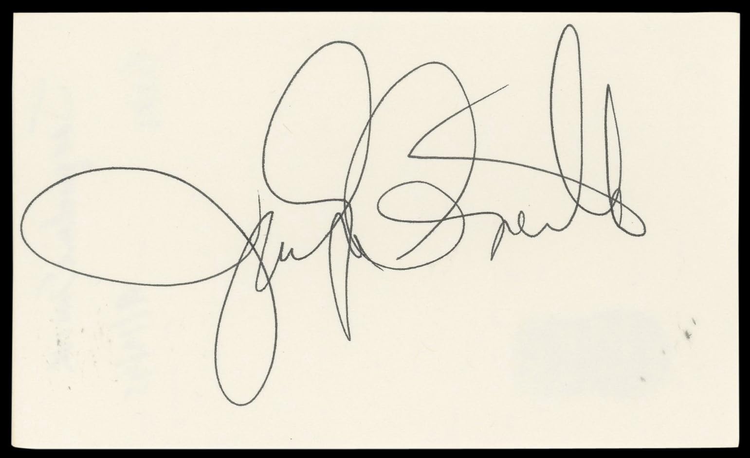 Jaclyn Smith Charlie's Angels Authentic Signed 3x5 Index Card BAS #BN89199