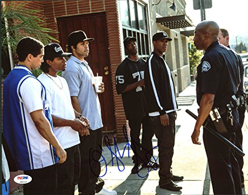 O'Shea Jackson Jr Straight Outta Compton CUBE Signed 11X14 Photo PSA #Z90112