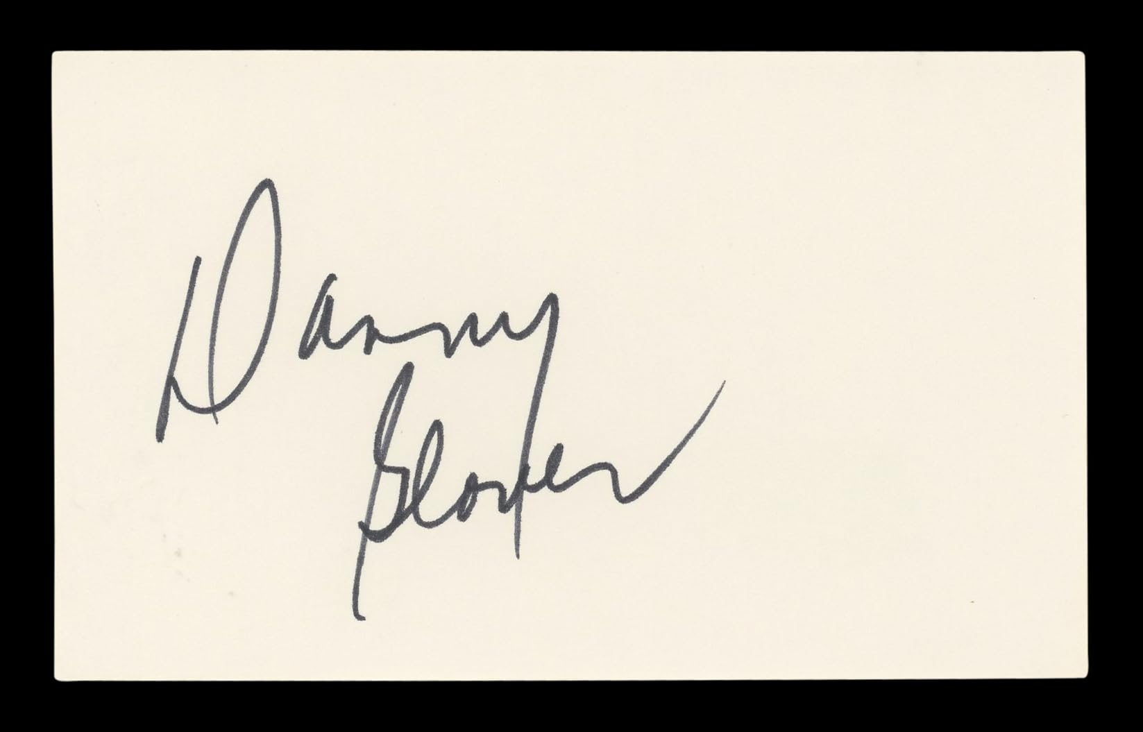 Danny Glover Lethal Weapon Signed 3x5 Index Card Autographed BAS #BL96623