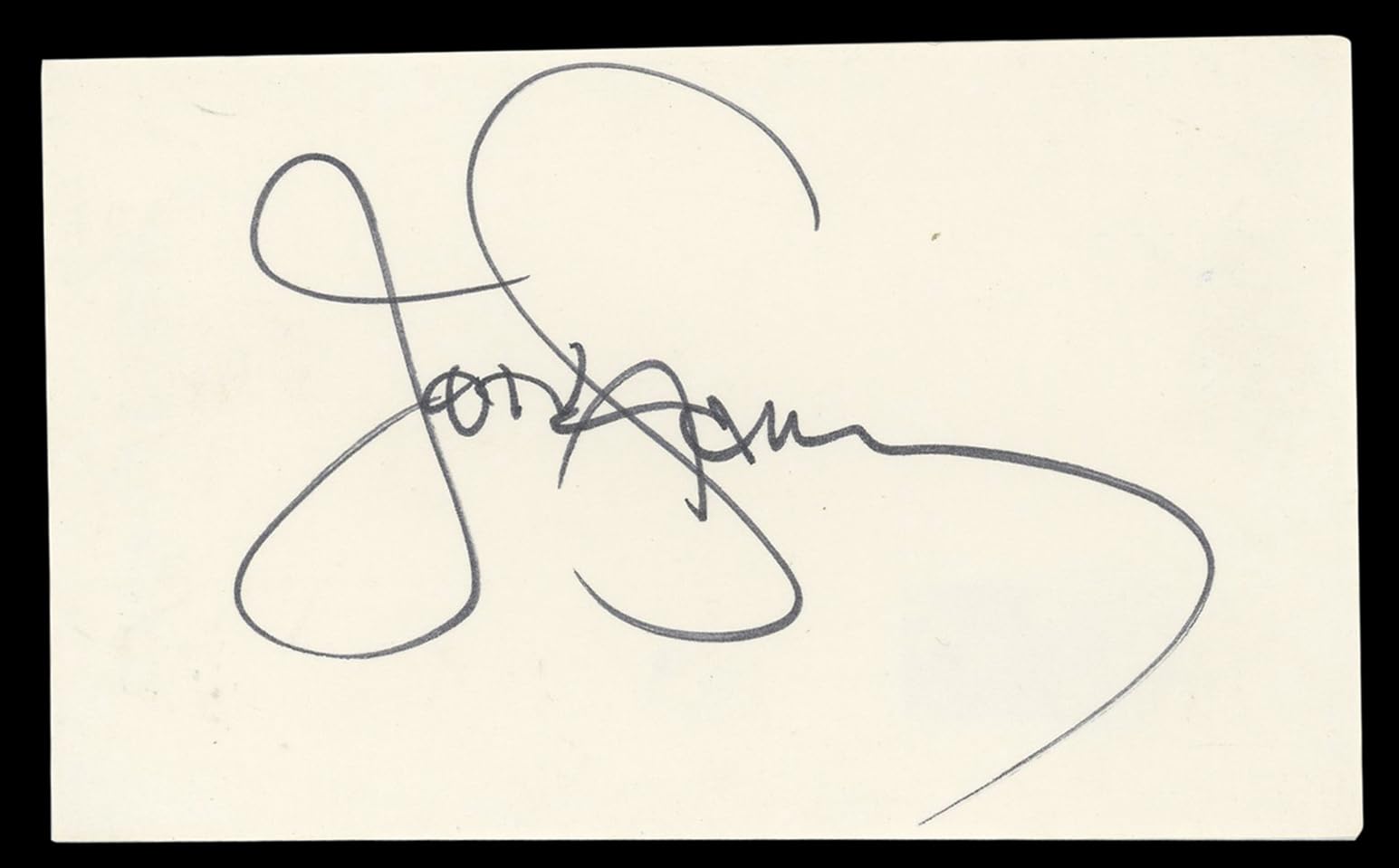 John Stamos Full House Authentic Signed 3x5 Index Card Autographed BAS #BL98567