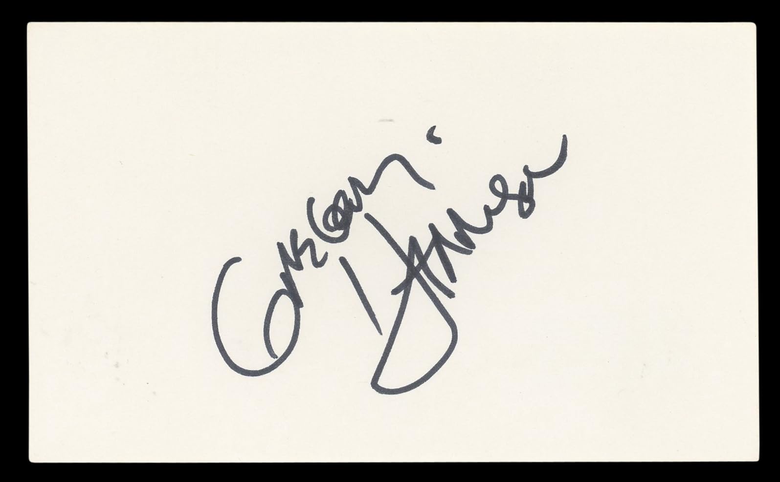 Gregory Harrison Trapper John, M.D. Authentic Signed 3x5 Index Card BAS #BL96859