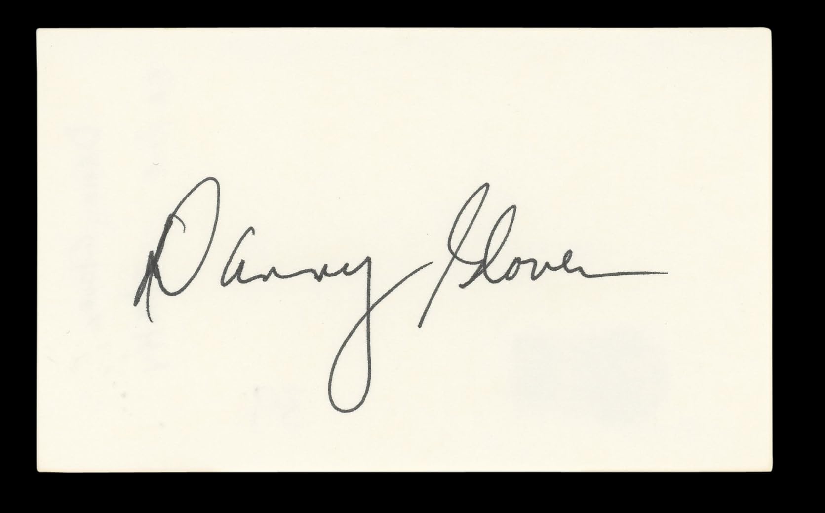 Danny Glover Lethal Weapon Signed 3x5 Index Card Autographed BAS #BL96630