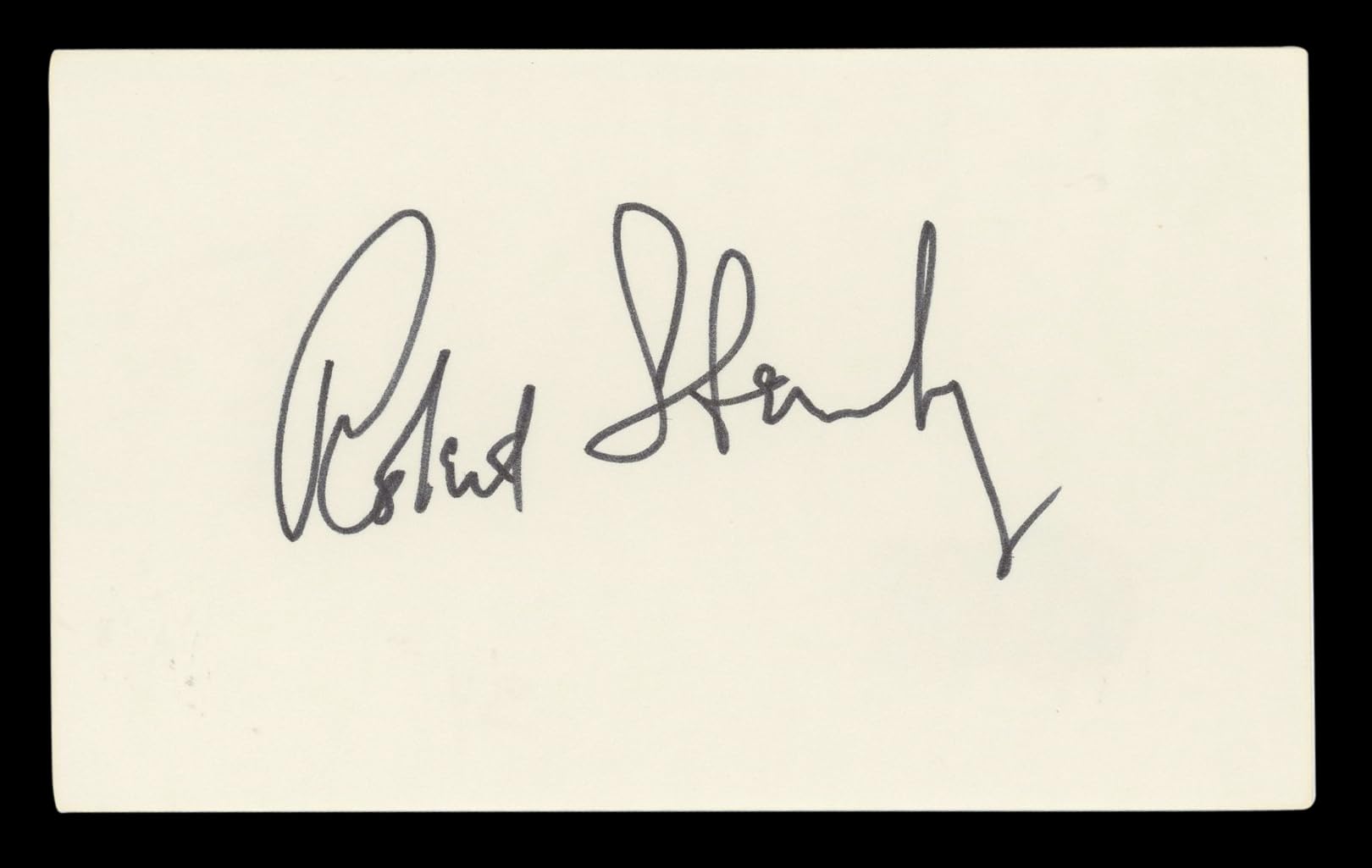 Robert Sterling Roughshod Authentic Signed 3x5 Index Card BAS #BL96892