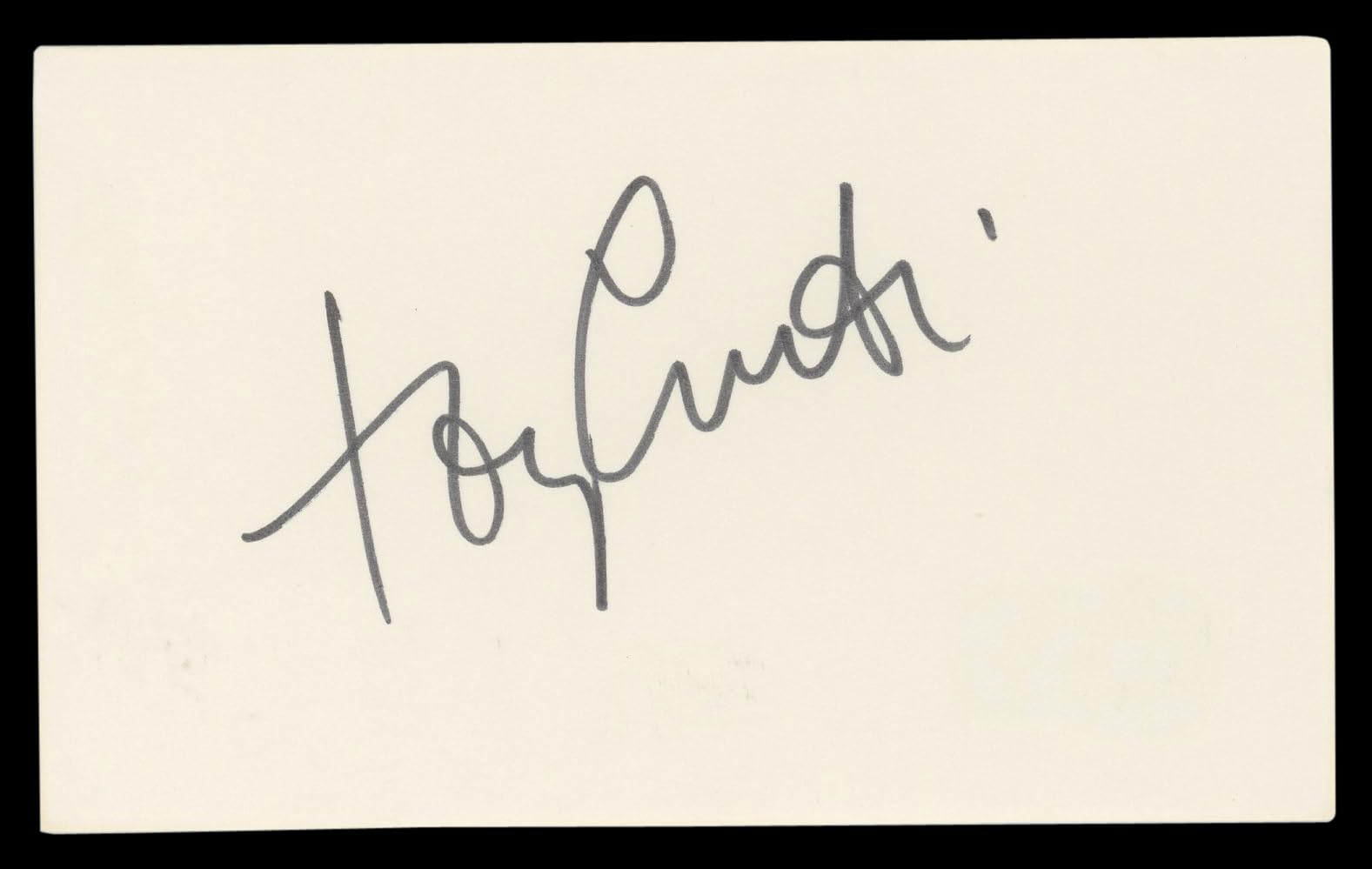 Tony Curtis Some Like It Hot Authentic Signed 3x5 Index Card BAS #BL98545