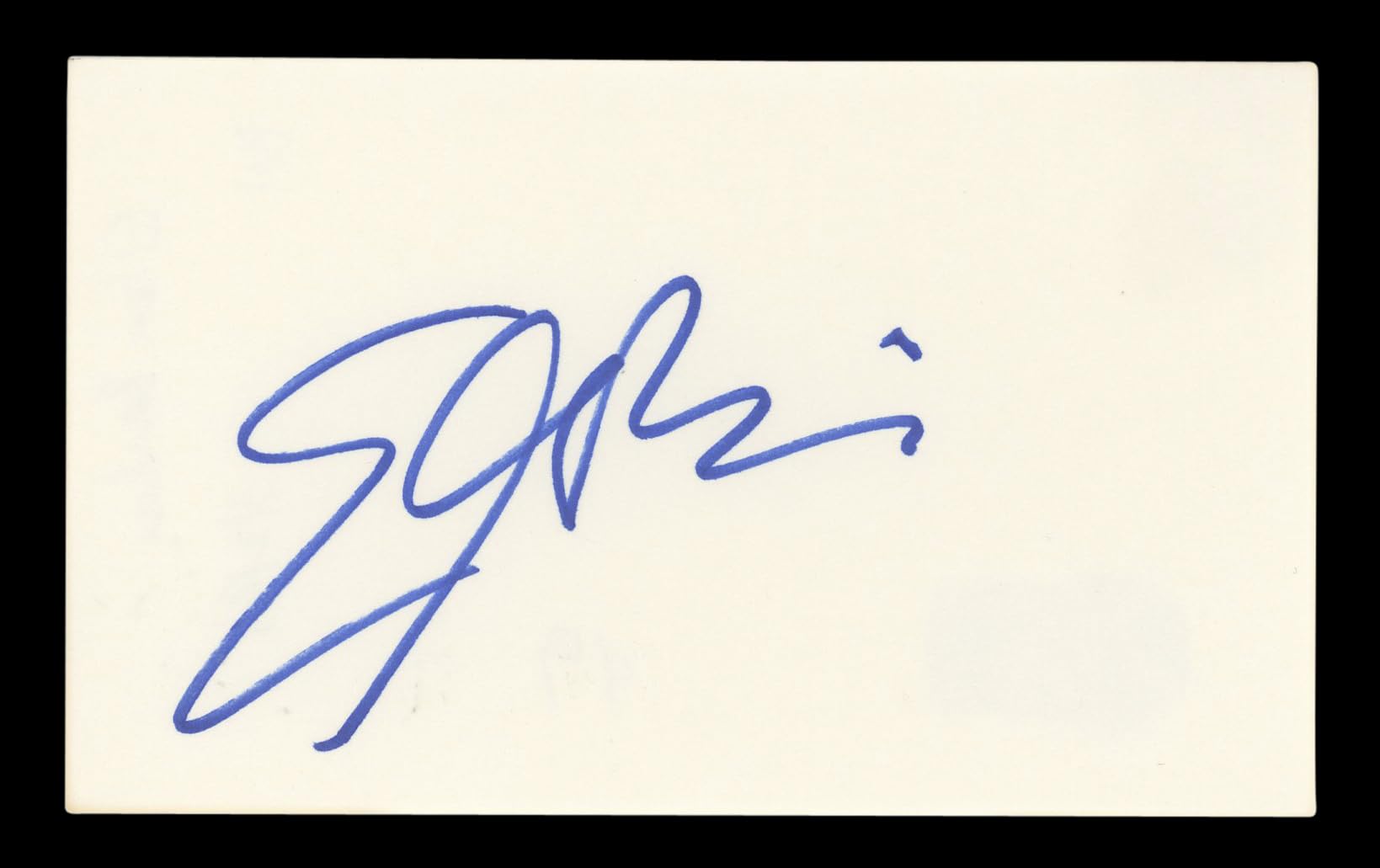 Ellen Barkin Sea of Love Authentic Signed 3x5 Index Card BAS #BL96480