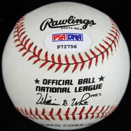 Dodgers Gene Hermanski Signed Authentic OML Baseball PSA/DNA #P72756