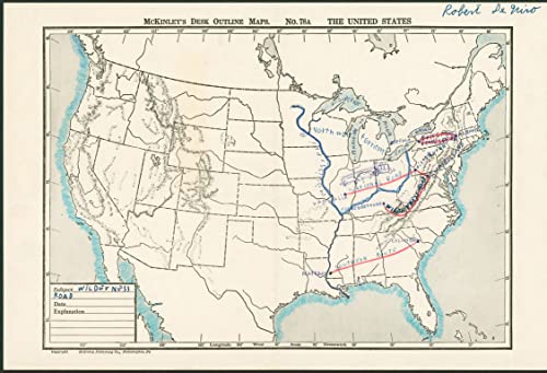 Robert DeNiro Signed 10x15 Grade School History Map Assignment BAS #AB76489