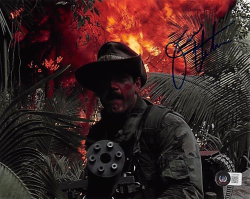 Jesse Ventura Predator Authentic Signed 8x10 Horizontal Photo w/ Blue Sig BAS 4