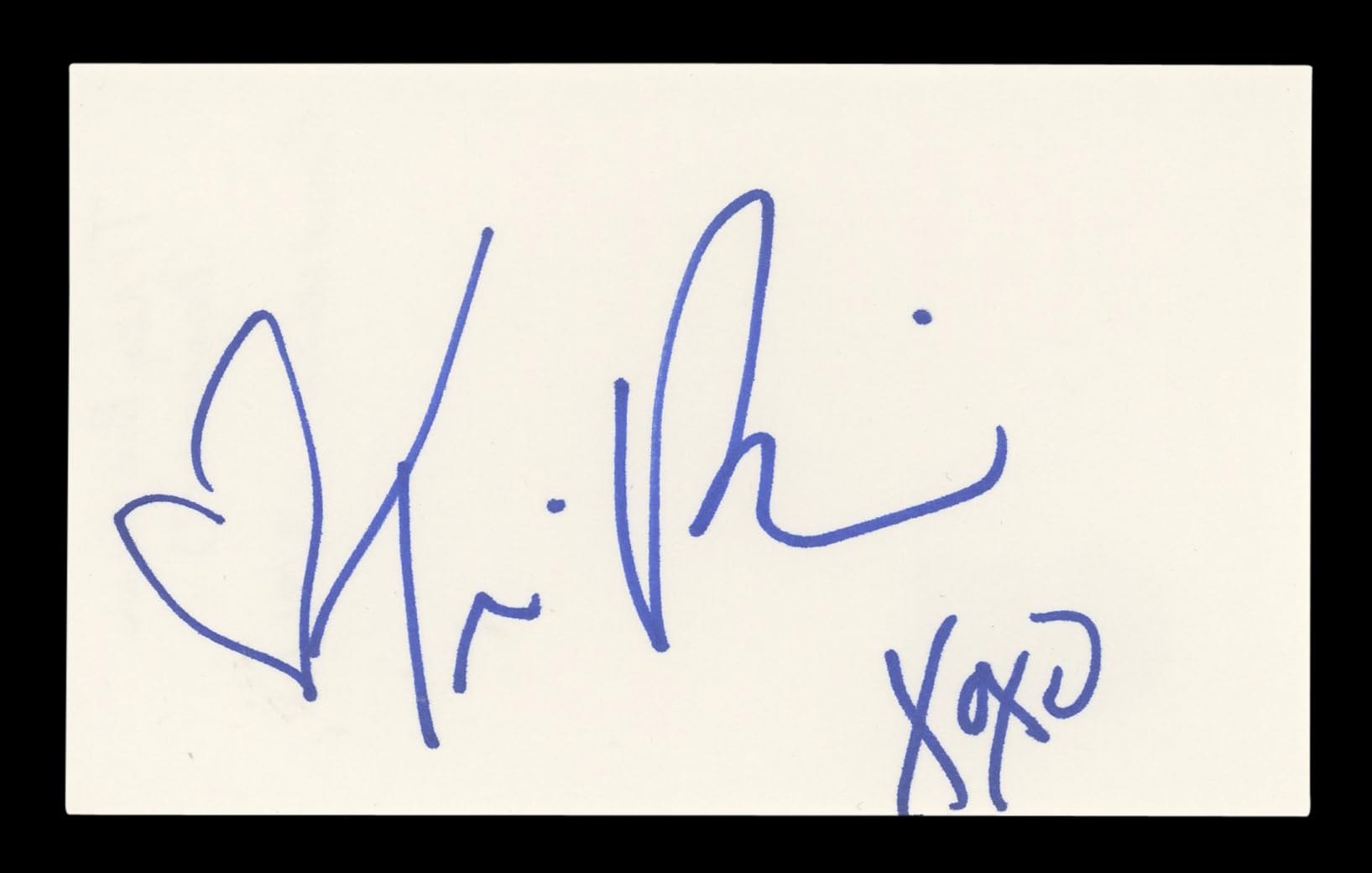 Traci Bingham Baywatch Authentic Signed 3x5 Index Card Autographed BAS #AD70219