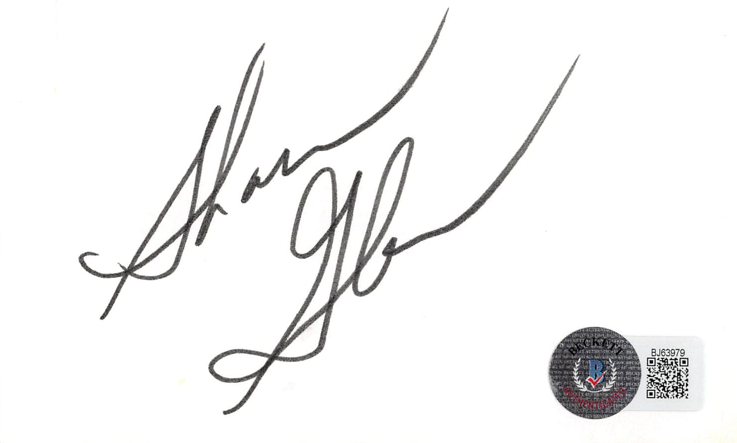 Sharon Gless Cagney & Lacey Authentic Signed 3x5 Index Card BAS #BJ63979