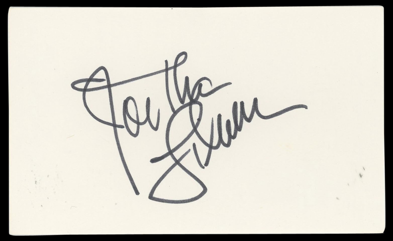 Jonathan Silverman Weekend at Bernie's Signed 3x5 Index Card BAS #BN89419