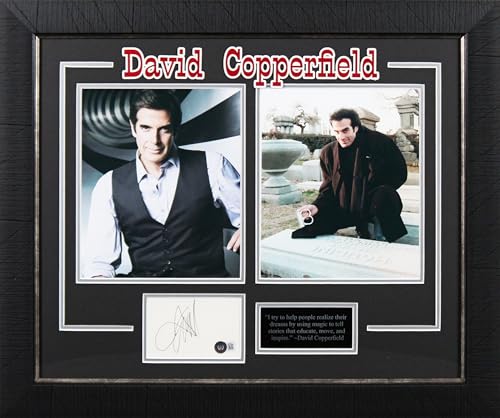 David Copperfield Authentic Signed 3x5 Index Card Framed Display BAS #BL98211