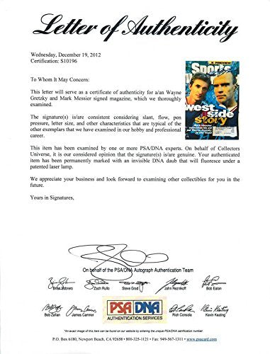 Rangers Wayne Gretzky & Mark Messier Signed Sports Illustrated PSA/DNA #S10196