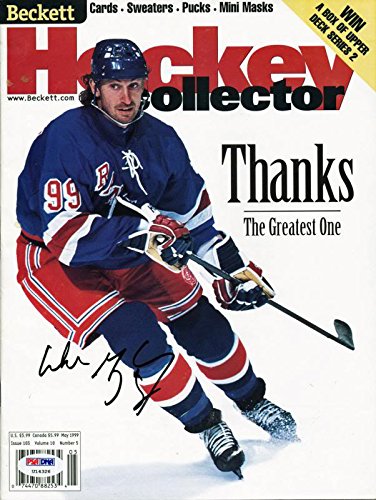 Rangers Wayne Gretzky Authentic Signed 1999 Beckett Magazine PSA/DNA #U14326