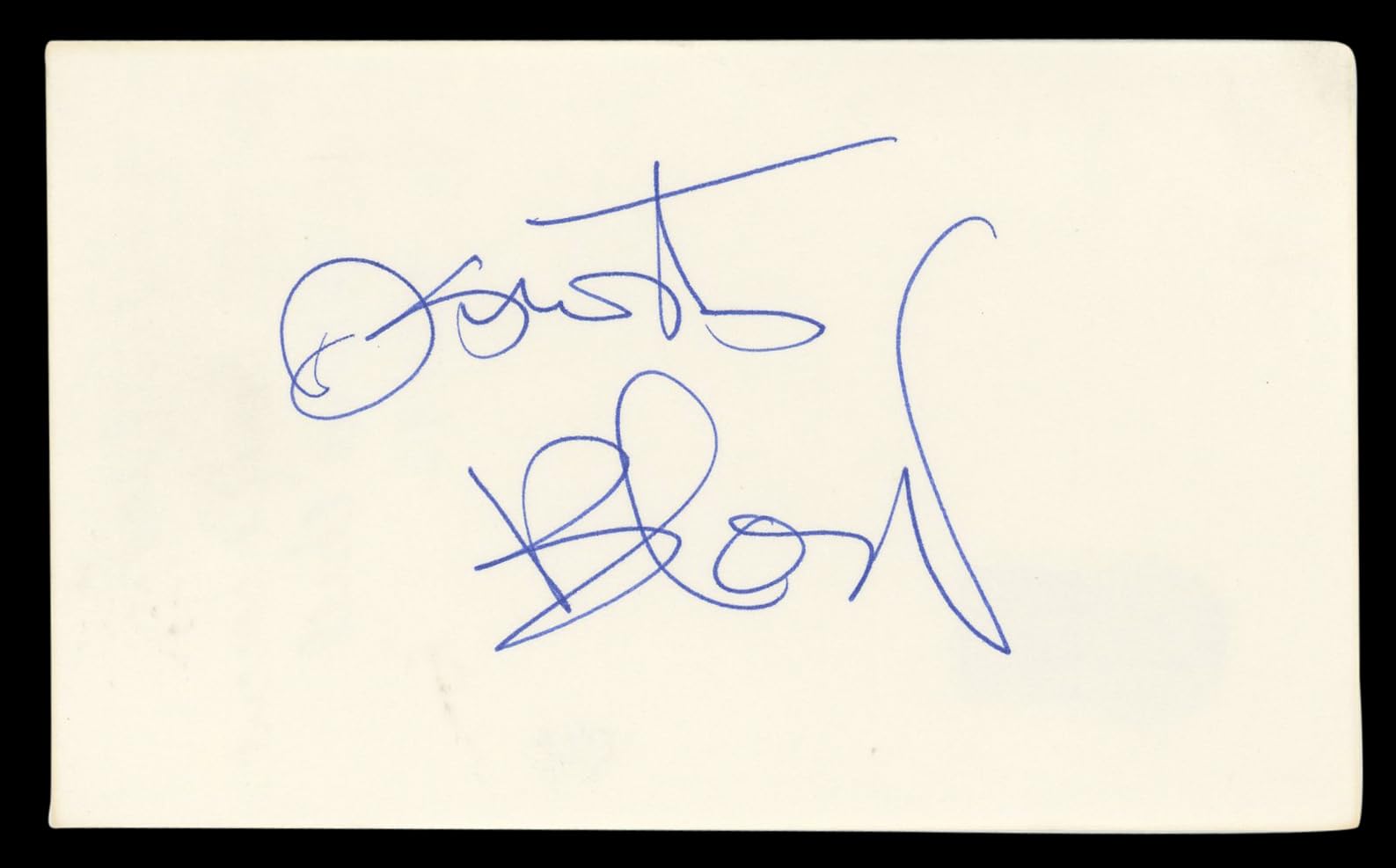 Kurtis Blow Musician Authentic Signed 3x5 Index Card Autographed BAS #BL96388