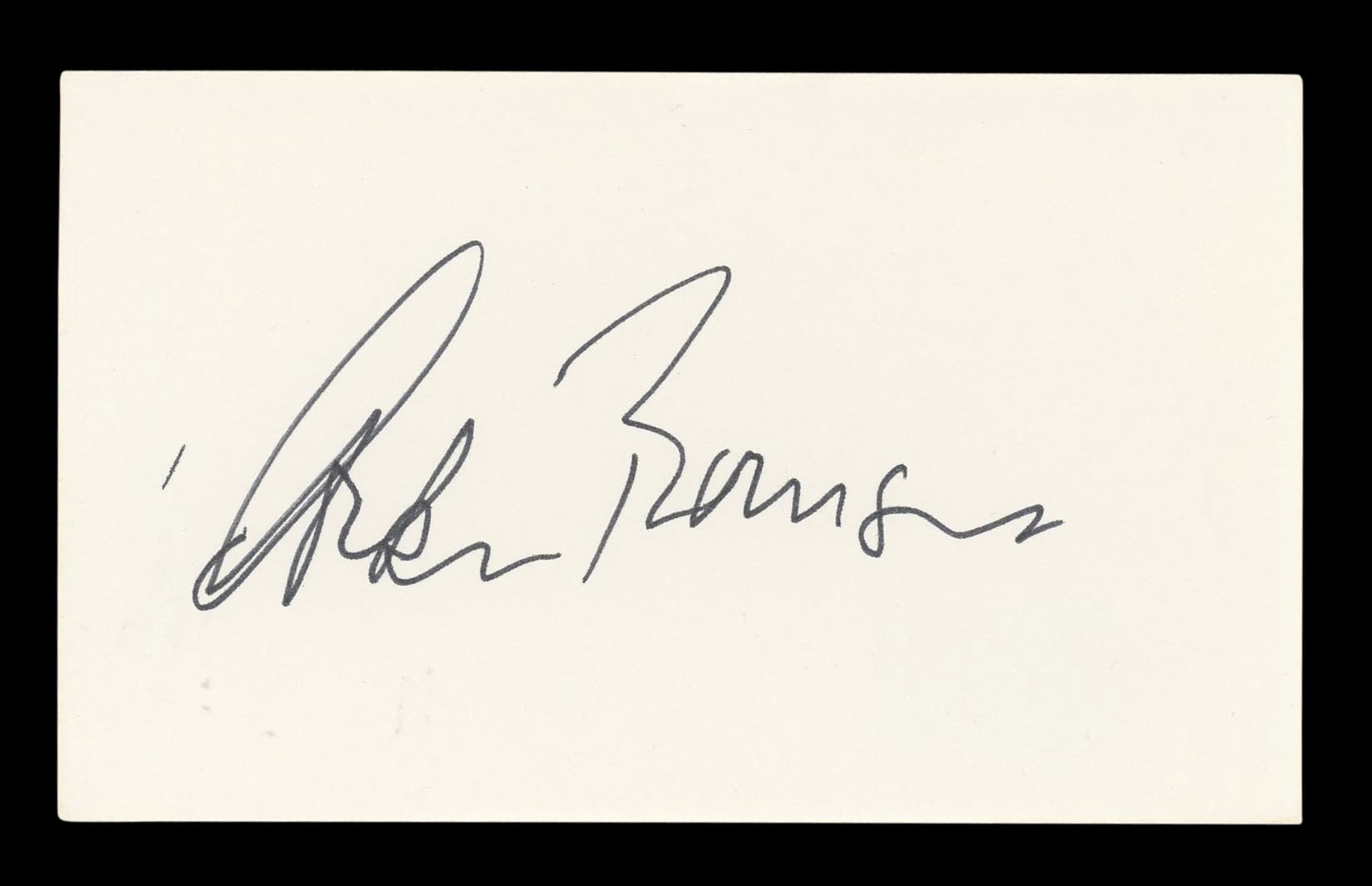 Corbin Bernsen Major League Authentic Signed 3x5 Index Card BAS #BL96493