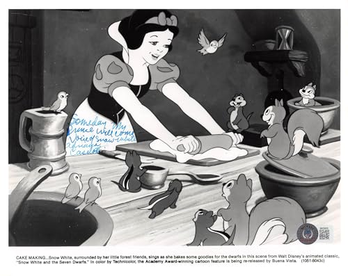 Adriana Caselotti Snow White "2x Insc." Authentic Signed 8x10 Photo BAS #BK03935