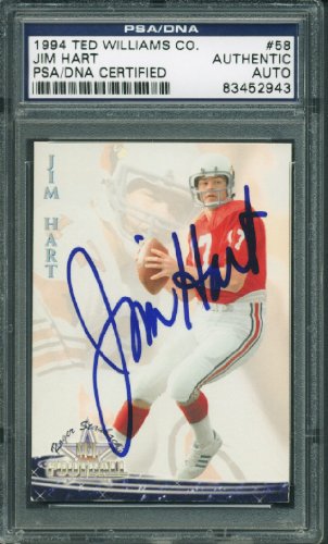 Cardinals Jim Hart Authentic Signed Card 1994 Ted Williams #58 PSA/DNA Slabbed