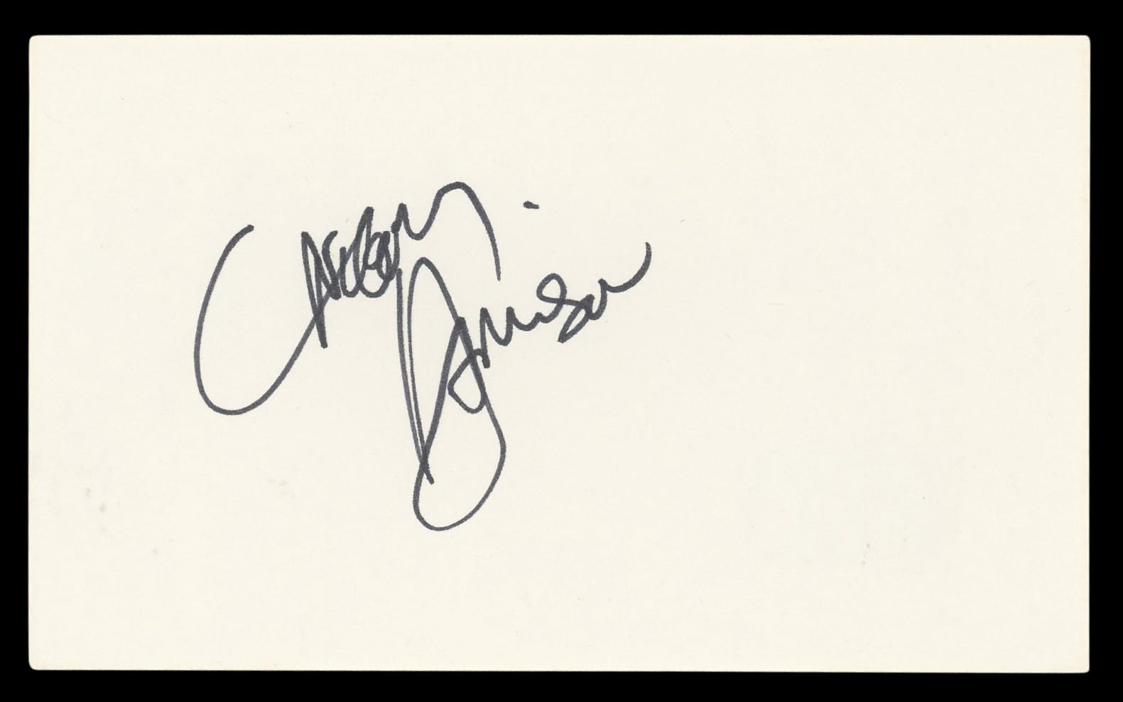 Gregory Harrison Trapper John, M.D. Authentic Signed 3x5 Index Card BAS #BL96854