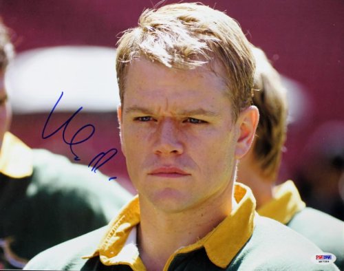Matt Damon Invictus Signed Authentic 11X14 Photo Autographed PSA/DNA #M97384