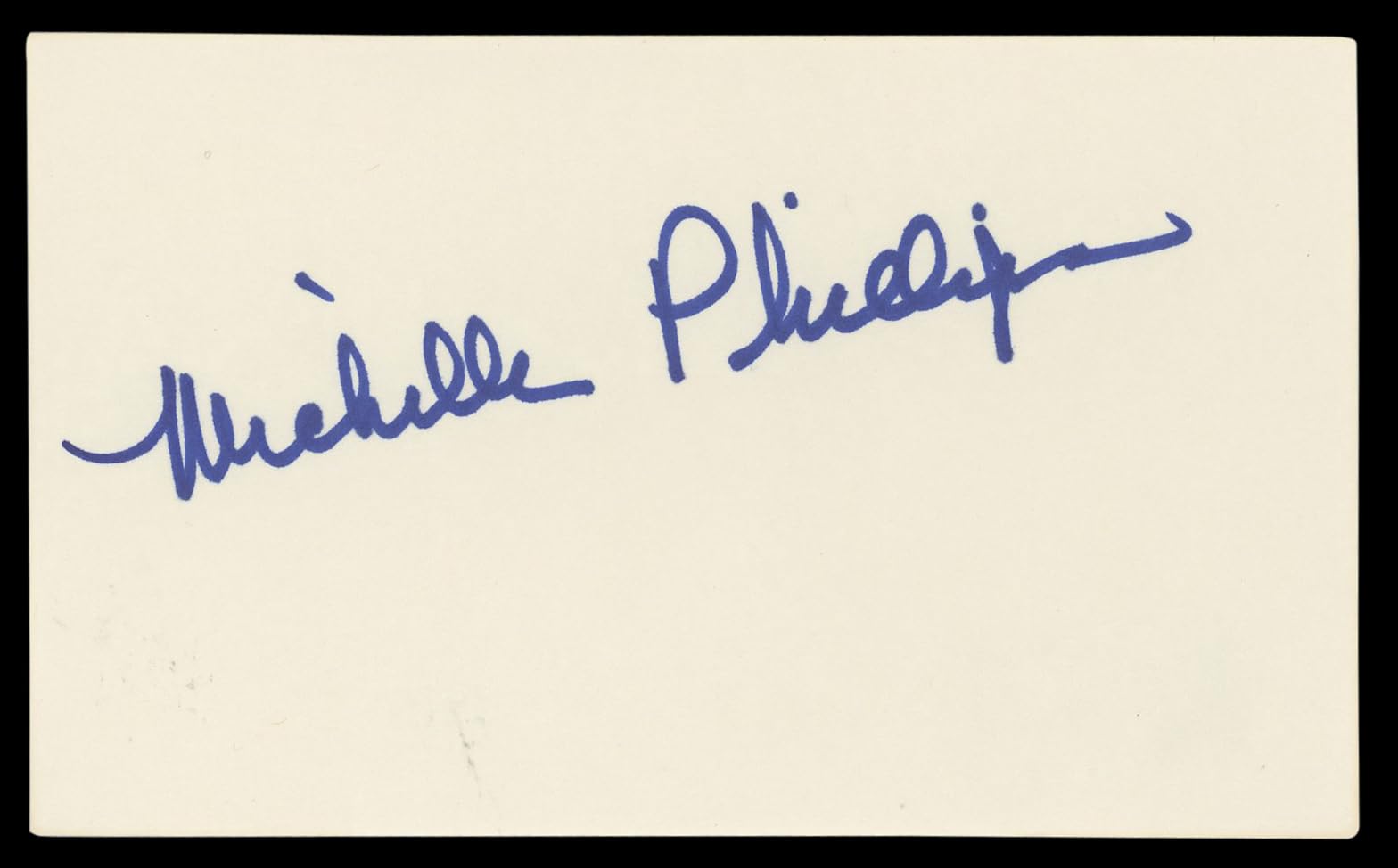Michelle Phillips Knots Landing Authentic Signed 3x5 Index Card BAS #BL96507