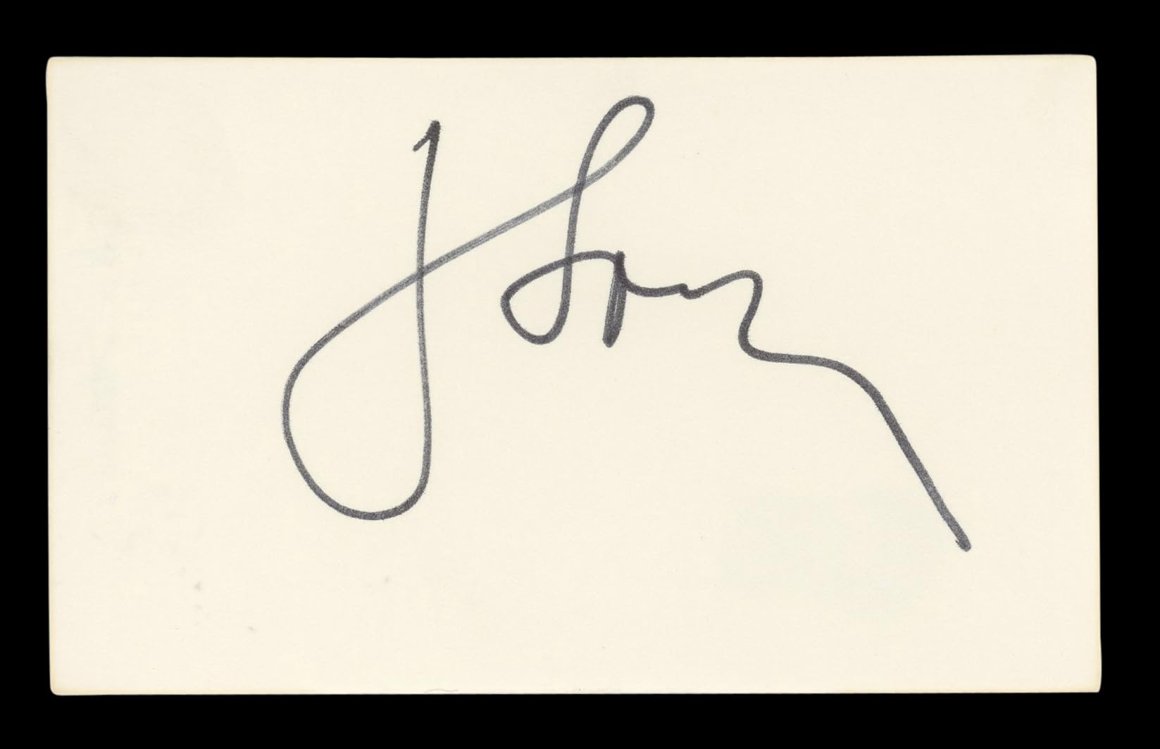 John Stamos Full House Authentic Signed 3x5 Index Card Autographed BAS #BL96614