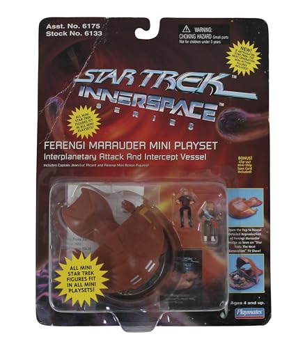 1995 Star Trek Deep Interspace Series Playmates Ferengi Marauder Mini Playset