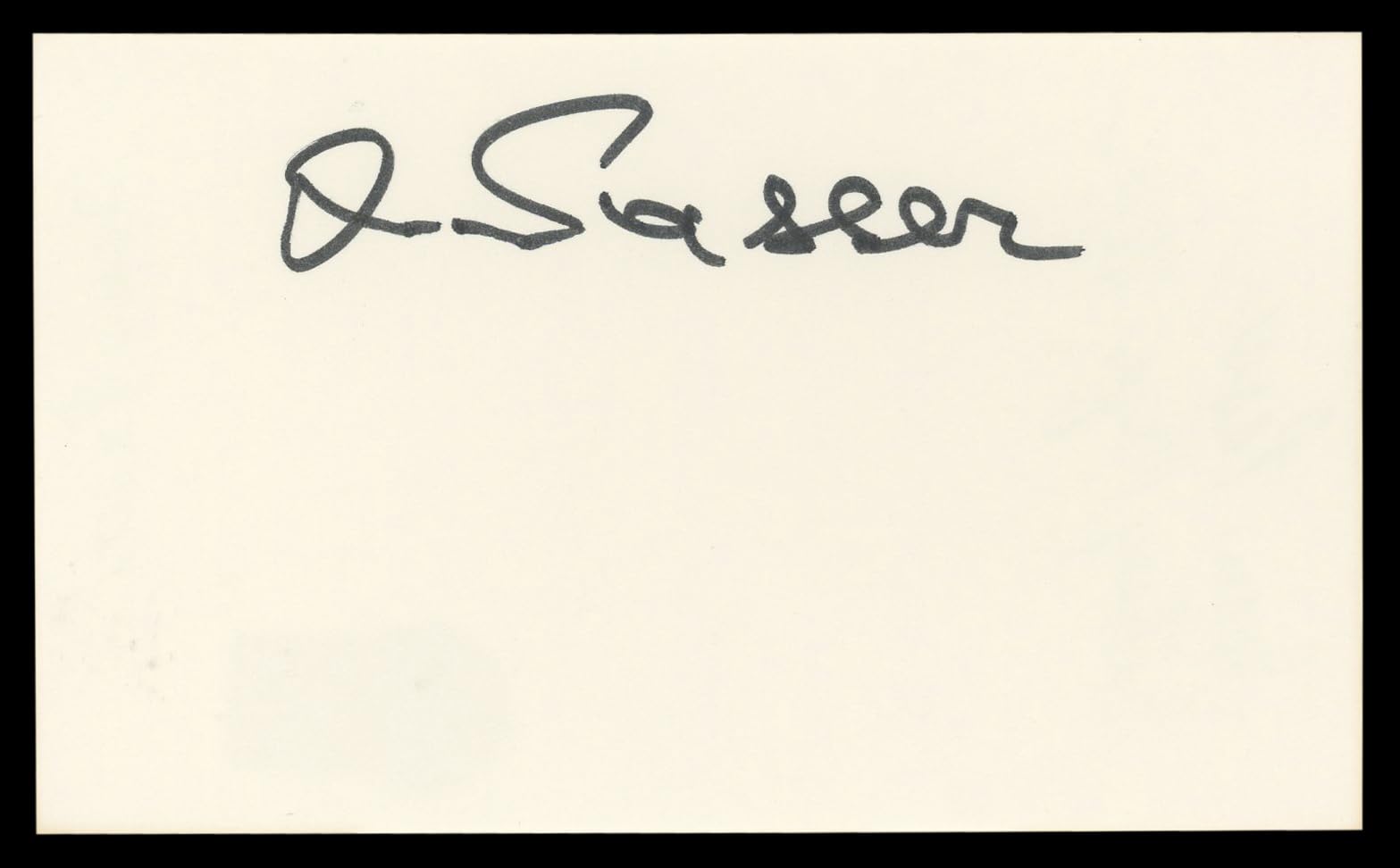 Ivan Passer Authentic Signed 3x5 Index Card Autographed BAS #BL98851
