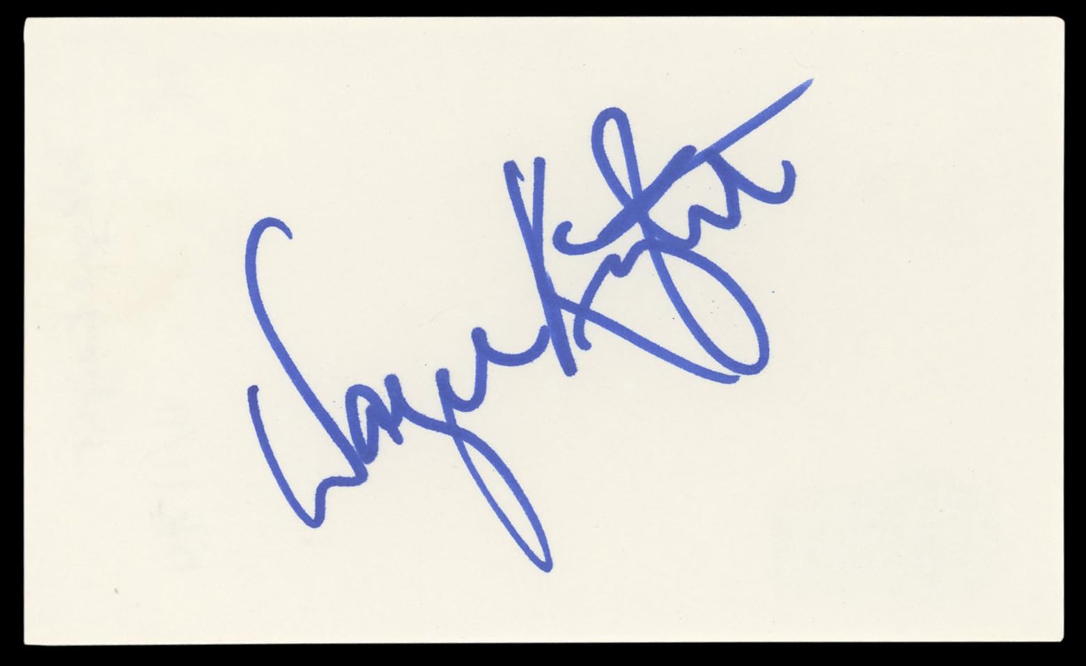 Wayne Knight Jurassic Park Authentic Signed 3x5 Index Card BAS #BM56974