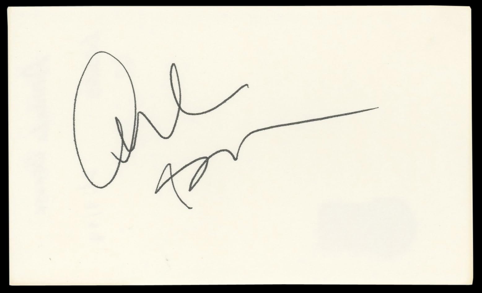 Amanda Bearse Fright Night Signed 3x5 Index Card Autographed BAS #AD70399