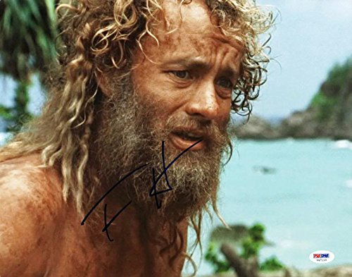 Tom Hanks Cast Away Signed Authentic 11X14 Photo Autographed PSA/DNA #V47113