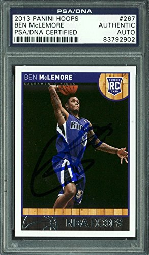 Kings Ben McLemore Authentic Signed Card 2013 Panini Hoops RC #267 PSA Slabbed