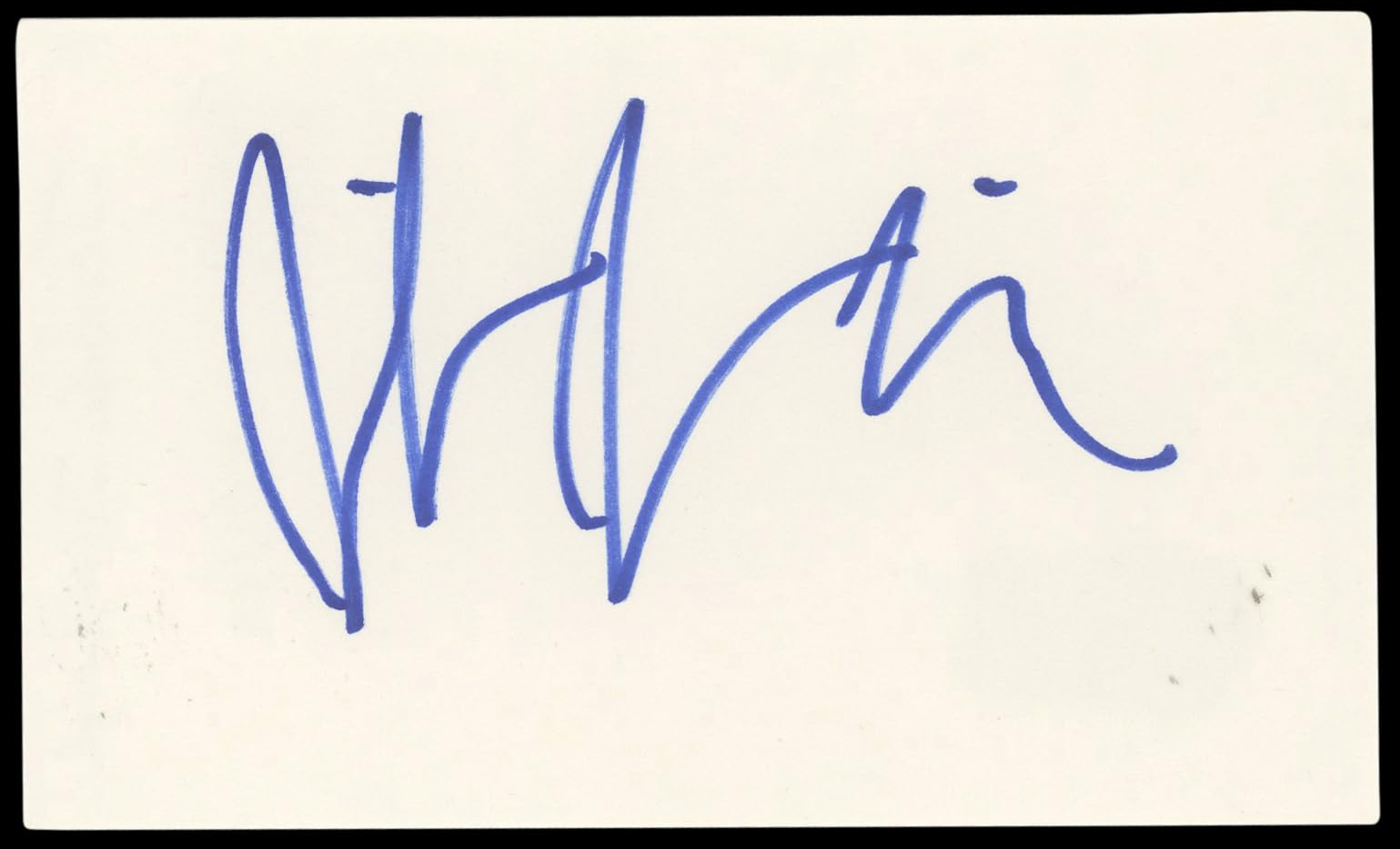 Jennifer Jason Leigh The Hateful Eight Signed 3x5 Index Card BAS #BN89151