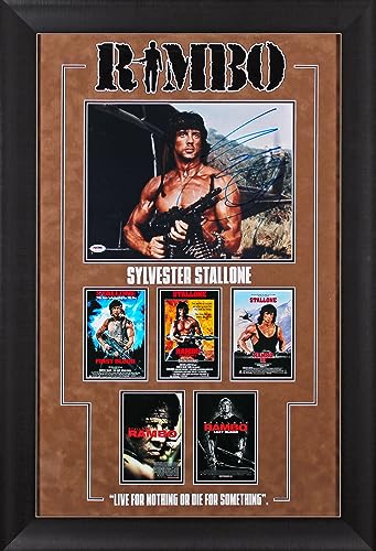 Rambo Sylvester Stallone Authentic Signed 11x14 Framed Photo PSA/DNA #U51795