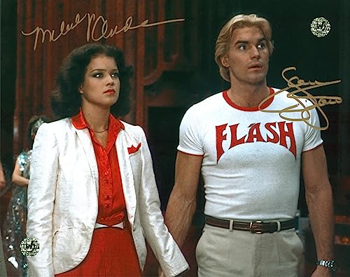Sam Jones & Melody Anderson Flash Gordon Signed 8x10 Photo Wizard World #016708